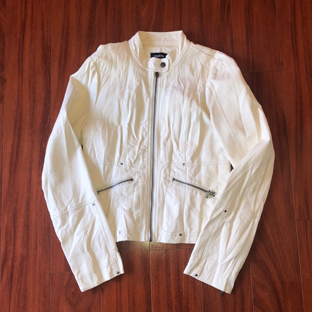 Bebe Faux Leather Moto Jacket
